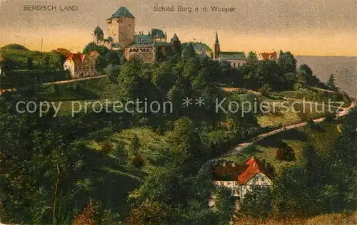 AK / Ansichtskarte Burg_Wupper Schloss Burg Burg Wupper