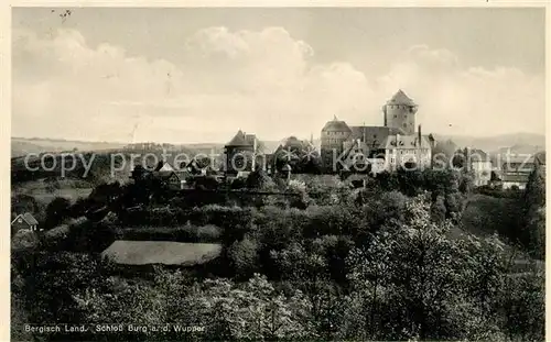 AK / Ansichtskarte Burg_Wupper Schloss Burg Burg Wupper