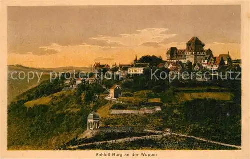 AK / Ansichtskarte Burg_Wupper Schloss Burg Burg Wupper