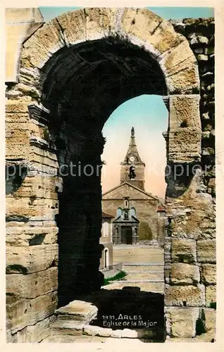 AK / Ansichtskarte Arles_Bouches du Rhone Eglise de la Major Arles_Bouches du Rhone