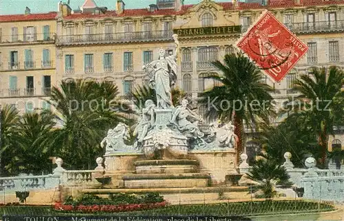 AK / Ansichtskarte Toulon_Var Place de la Liberte Grand Hotel Toulon_Var