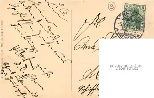 AK / Ansichtskarte Freiburg_Breisgau Kaiserbruecke mit Martinstor Freiburg Breisgau