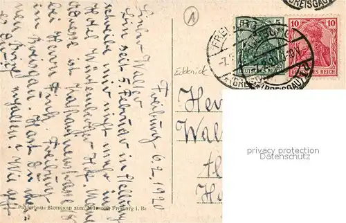 AK / Ansichtskarte Freiburg_Breisgau Kaiserbruecke mit Martinstor Freiburg Breisgau