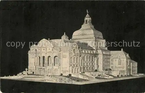 AK / Ansichtskarte Freiburg_Breisgau Neues Stadttheater Freiburg Breisgau