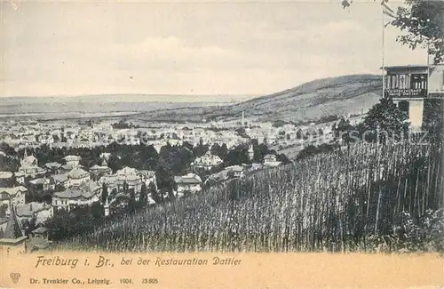 AK / Ansichtskarte Freiburg_Breisgau Blick vom Restaurant Dattler Freiburg Breisgau