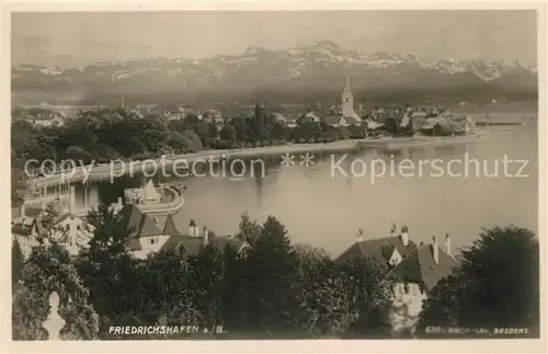 AK / Ansichtskarte Friedrichshafen_Bodensee Panorama Friedrichshafen Bodensee