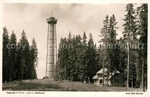 AK / Ansichtskarte Neustadt_Schwarzwald Hochfirst Turm und Rathaus Neustadt_Schwarzwald