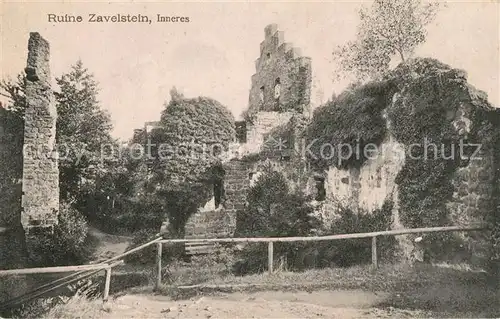 AK / Ansichtskarte Zavelstein Ruine Zavelstein Inneres Zavelstein