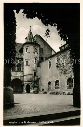 AK / Ansichtskarte Konstanz_Bodensee Rathaushof Konstanz_Bodensee