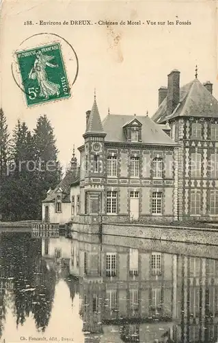 AK / Ansichtskarte Dreux Chateau de Motel Vue sur les Fosses Dreux