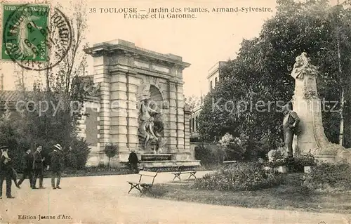 AK / Ansichtskarte Toulouse_Haute Garonne Jardin des Plantes Armand Sylvestre lAriege et la Garonne Toulouse Haute Garonne