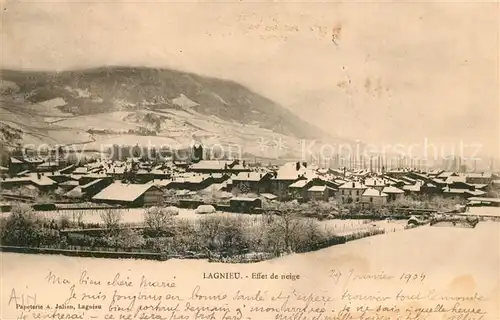 AK / Ansichtskarte Lagnieu Effet de neige Lagnieu