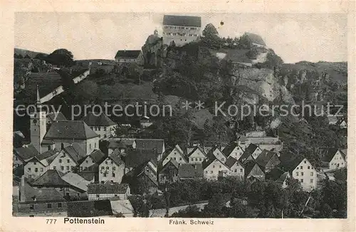 AK / Ansichtskarte Pottenstein_Oberfranken Teilansicht Pottenstein_Oberfranken