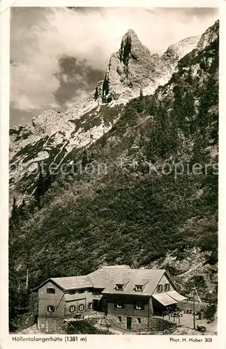 AK / Ansichtskarte Hoellentalangerhuette Panorama Hoellentalangerhuette