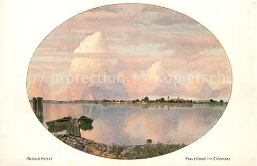 AK / Ansichtskarte Fraueninsel_Chiemsee Panorama Fraueninsel Chiemsee