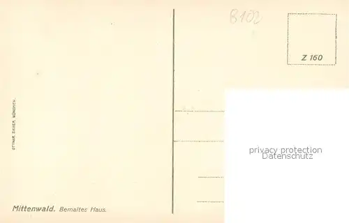 AK / Ansichtskarte Mittenwald_Bayern Bemaltes Haus Mittenwald Bayern