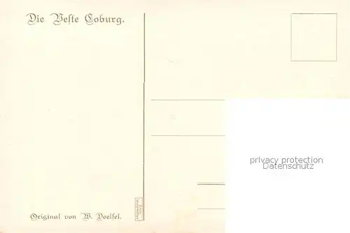 AK / Ansichtskarte Coburg Veste Coburg Coburg