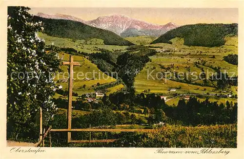 AK / Ansichtskarte Oberstaufen Panorama vom Schlossberg Oberstaufen
