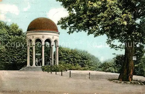 AK / Ansichtskarte Wiesbaden Tempel auf dem Neroberg Wiesbaden