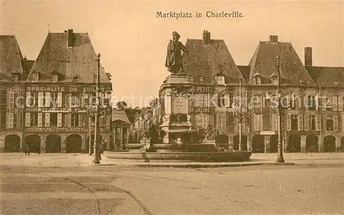 AK / Ansichtskarte Charleville sous Bois Marktplatz Charleville sous Bois