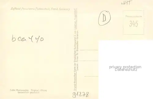 AK / Ansichtskarte Pottenstein_Oberfranken Fliegeraufnahme Pottenstein_Oberfranken