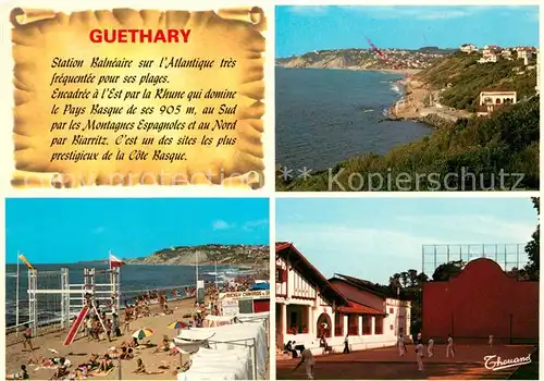 AK / Ansichtskarte Guethary Station Balneaire Plage Atlantique Sport Guethary