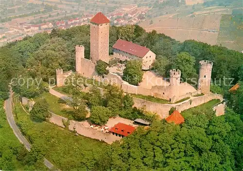 AK / Ansichtskarte Heppenheim_Bergstrasse Starkenburg Fliegeraufnahme Heppenheim_Bergstrasse