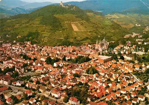 AK / Ansichtskarte Heppenheim_Bergstrasse mit Starkenburg Fliegeraufnahme Heppenheim_Bergstrasse