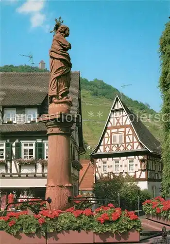 AK / Ansichtskarte Heppenheim_Bergstrasse Marktbrunnen Mariensaeule Geburtshaus Mutter von Grace Kelly ehemalige Fuerstin von Monaco Heppenheim_Bergstrasse