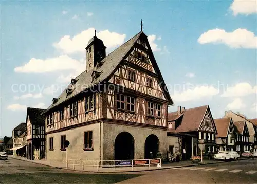 AK / Ansichtskarte Gross Gerau Historisches Rathaus Fachwerkhaus Gross Gerau