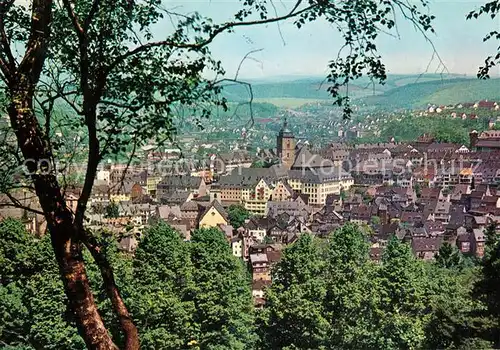 AK / Ansichtskarte Siegen_Westfalen Panorama Blick zur Oberstadt Siegen_Westfalen