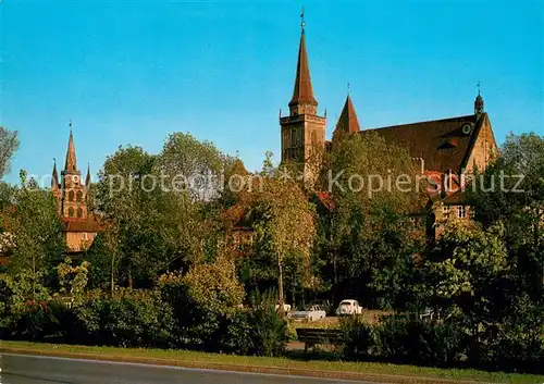 AK / Ansichtskarte Ansbach_Mittelfranken Gumbertuskirche Johanniskirche Ansbach Mittelfranken