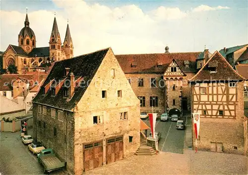 AK / Ansichtskarte Heppenheim_Bergstrasse Eulenburg Jugendherberge Kurfuerstlicher Amtshof Kirche Heppenheim_Bergstrasse