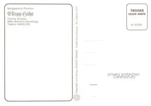 AK / Ansichtskarte Oberellegg_Wertach Berggasthof Ellegg Hoehe Gruentengipfel Alpenrosenbluete Allgaeuer Alpvieh Minigolf Segeln Schwimmbad 