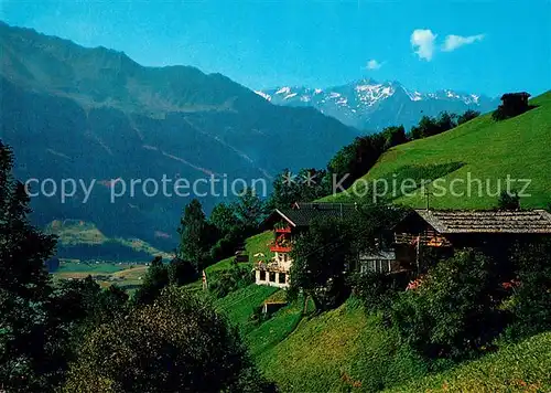 AK / Ansichtskarte Bramberg_Wildkogel Jausenstation Birklstein Alpenpanorama Bramberg Wildkogel