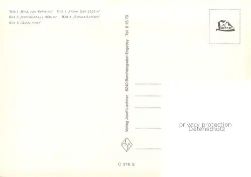 AK / Ansichtskarte Berchtesgaden Berggasthof Cafe Scharitzkehlalm am Hohen Goell Alpenpanorama Berchtesgaden