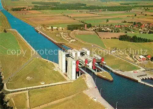 AK / Ansichtskarte Scharnebeck_Lueneburg Schiffshebewerk Fliegeraufnahme Scharnebeck Lueneburg