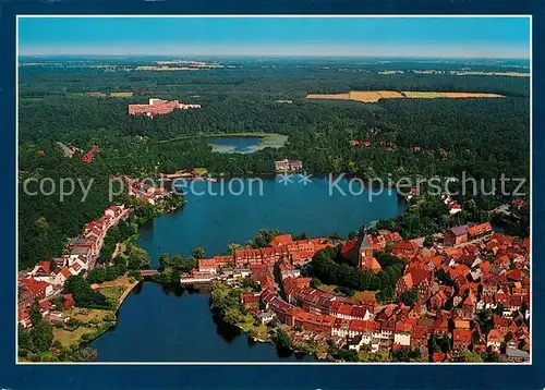 AK / Ansichtskarte Moelln_Lauenburg Luft  und Kneippkurort Naturpark Lauenburgische Seen Fliegeraufnahme Moelln_Lauenburg