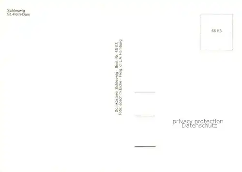 AK / Ansichtskarte Schleswig_Holstein Stadtbild mit St Petri Dom Schlei Fliegeraufnahme Schleswig_Holstein