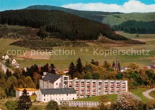 AK / Ansichtskarte Berleburg_Bad Odebornklinik Landschaftspanorama Berleburg_Bad