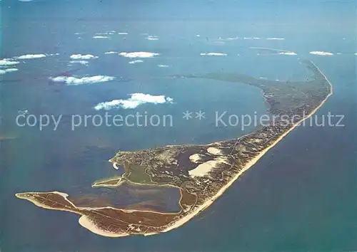 AK / Ansichtskarte Sylt Nordseeinsel Fliegeraufnahme aus 5000 Meter Hoehe Sylt