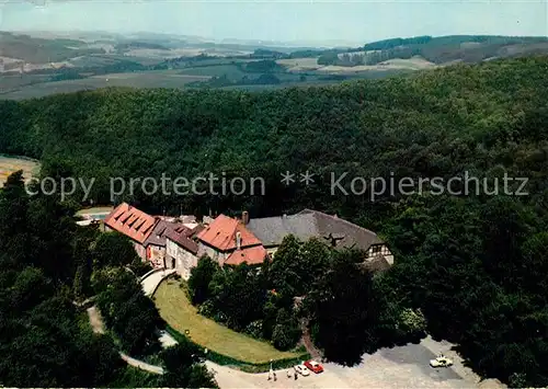AK / Ansichtskarte Linderhofe Kreisjugendheim Burg Sternberg Fliegeraufnahme Linderhofe