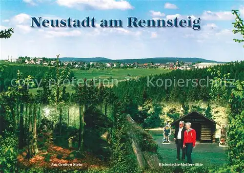 AK / Ansichtskarte Neustadt_Rennsteig Am Grossen Stein Historische Mellerstaette Neustadt_Rennsteig