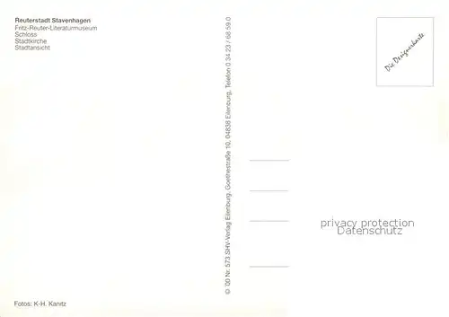 AK / Ansichtskarte Stavenhagen Fritz Reuter Literaturmuseum Schloss Stadtkirche Stadtansicht Stavenhagen