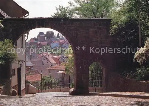 AK / Ansichtskarte Stadtroda Blick durchs Rote Tor Altstadt Stadtroda