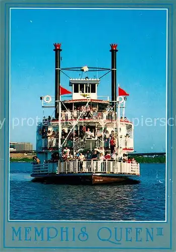 AK / Ansichtskarte Dampfer_Schaufelrad Memphis Queen III Mississippi River  Dampfer Schaufelrad