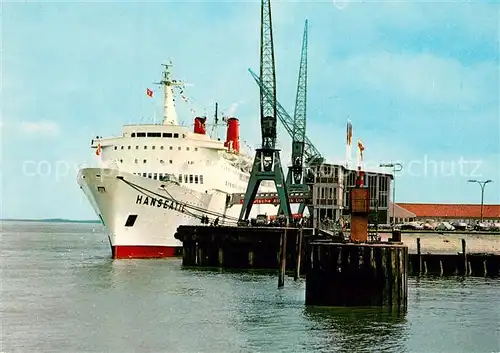 AK / Ansichtskarte Schiffe_Ships_Navires TS Hanseatic Steubenhoeft Cuxhaven  Schiffe_Ships_Navires