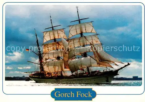 AK / Ansichtskarte Segelschiffe Gorch Fock  Segelschiffe