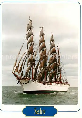 AK / Ansichtskarte Segelschiffe Sedov 4 Mast Bark  Segelschiffe