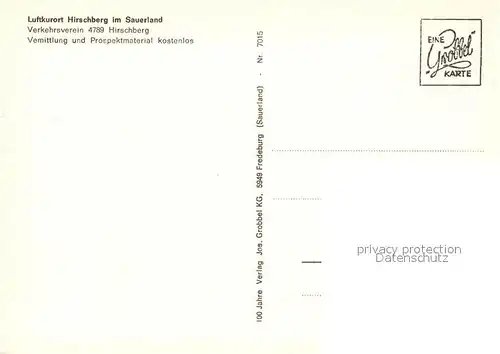 AK / Ansichtskarte Hirschberg_Sauerland Waldfreibad Hirschberg_Sauerland